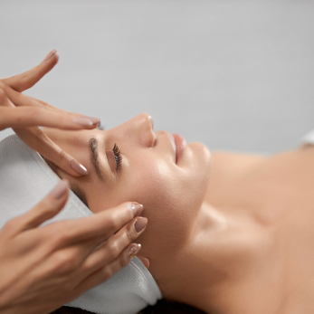 woman being given a facial in vancouver